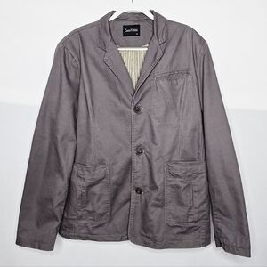 ChaoYatou Men's Blazer Taupe Gray XL  Casual Resort Classic Preppy Normcore